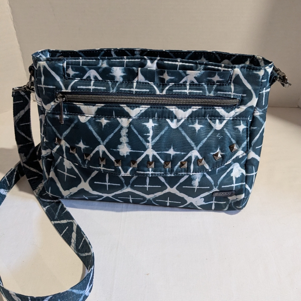 Lug Pacer Purse Crossbody Shoulder Bag Diamond Navy RFID